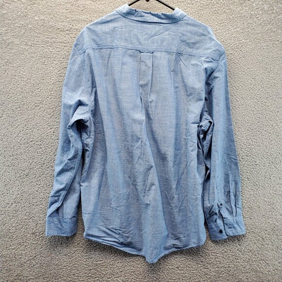 Polo Ralph Lauren Shirt Mens XXL Blue Long Sleeve Button Up Collar - Picture 7 of 8